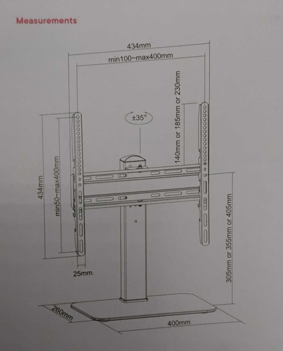 Suport stand televizor TV One For All WM2470 32-55"