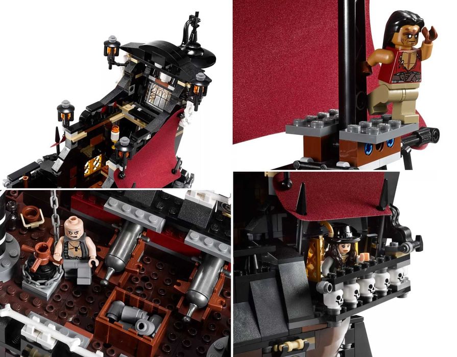 NOU TIP l corabie nava Piratii Caraibe Black Pearl Queen Revenge 4195