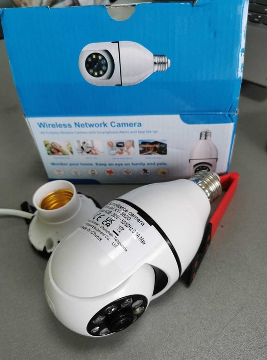 Camera WI-FI dubla + camera pentru dulie de bec 220V, noi.