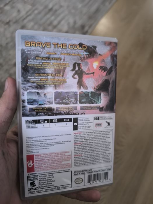 Продаю игру для Nintendo switch Subnautica+Subnautica Below Zero