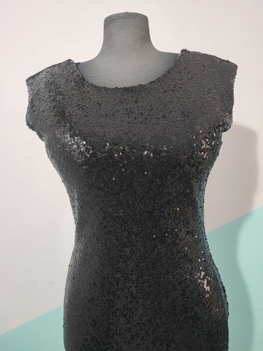 Официална дълга рокля с паети