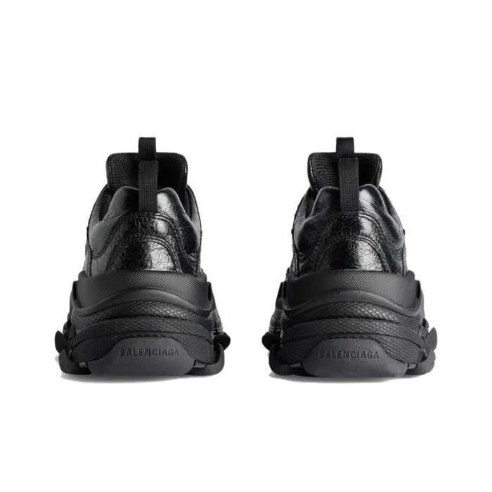 Мъжки маратонки Balenciaga Triple S черни кожени 167