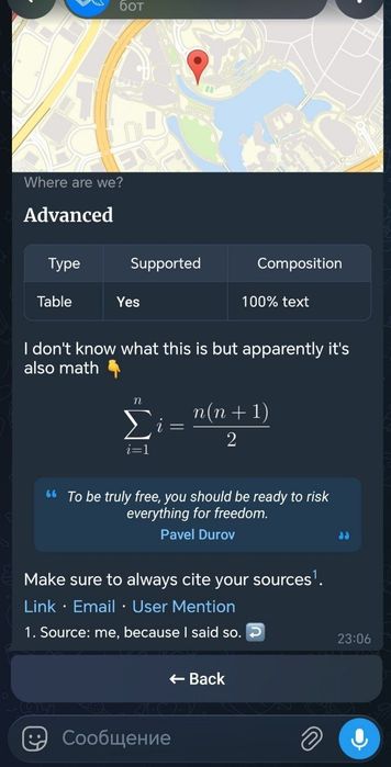 Telegram bot xizmatlari