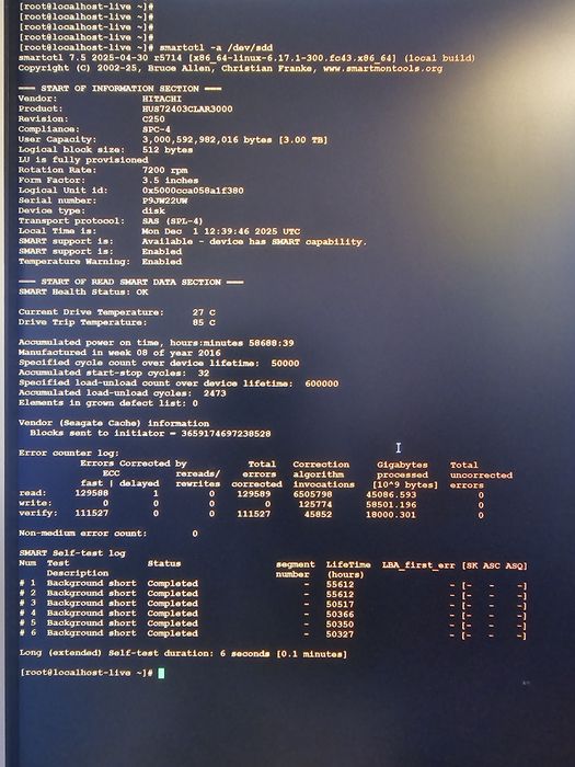 3TB SAS 7200 RPM 64MB дискове за сървър