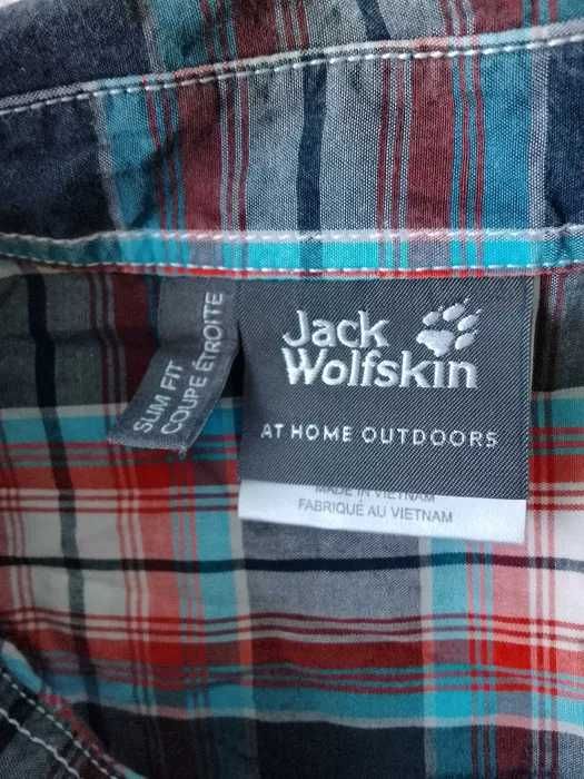 Риза с къс ръкав Jack Wolfskin (Slim fit) като нова -XL
