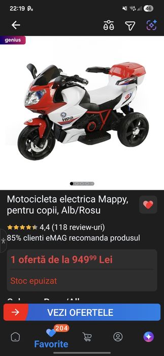 Motocicleta electrica copii