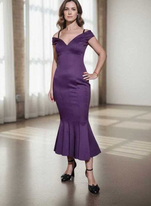 Рокля Asos лилаво