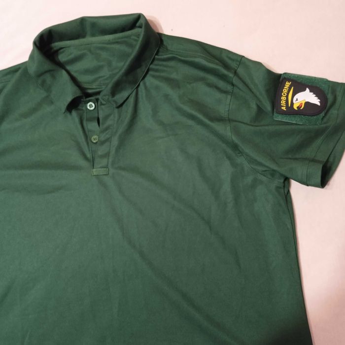 %!SALE!% US ARMY 101st AIRBORNE SCREAMING EAGLES L/XL нова без етикет тениска с шеврон армия САЩ Америка Тръмп Trump Combat T-Shirt