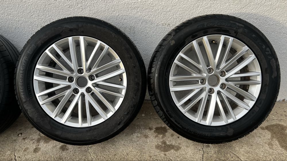 Jante aliaj 5x112 R17 VW cu anvelope vara 235/55 R17