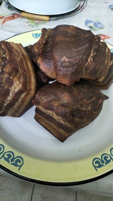 Сало копченое домашнее