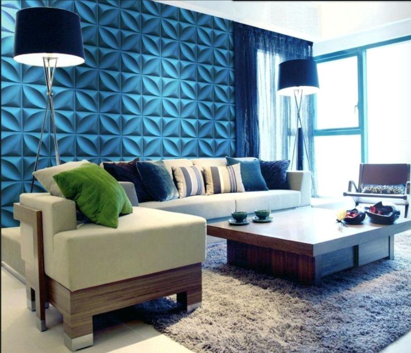 Декоративни 3D панели - 3д гипсови панели, облицовки за стени №0124