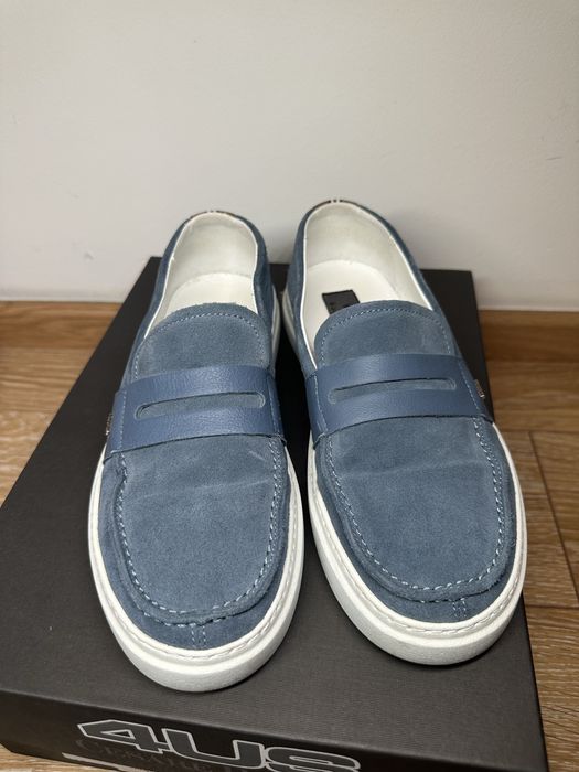 4 US Cesare Paciotti мъжки мокасини, 41-ви н, велур, отлично състояние