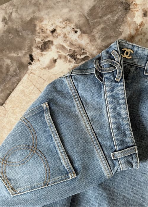 Дънки alaia chanel chrome hearts balenciaga