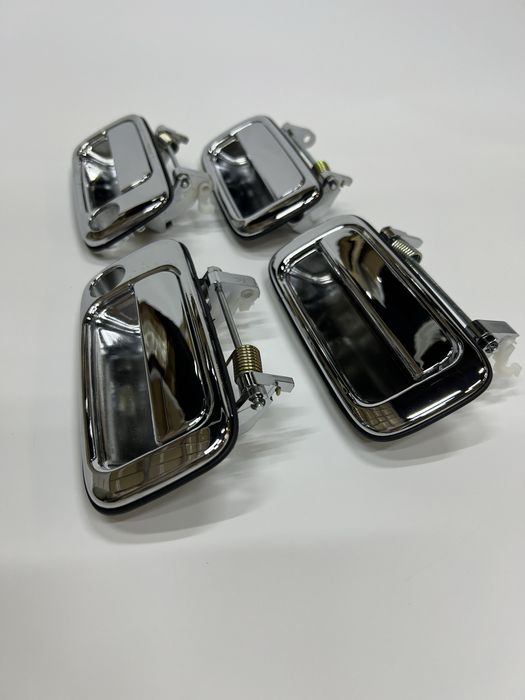 Прадо 80 ручки хром внешние с отверстиями под замок prado 80