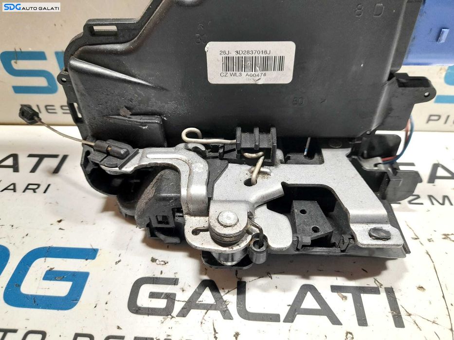Broasca Incuietoare 9 Pini Usa Portiera Dreapta Fata Volkswagen Golf 6 2008 - 2014 Cod 3D2837016J 26J-3D2837016J [N0346]