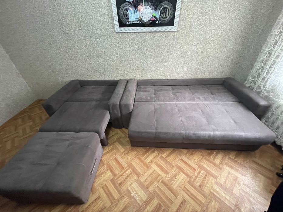 Продам диван + минидиван+ пуфик