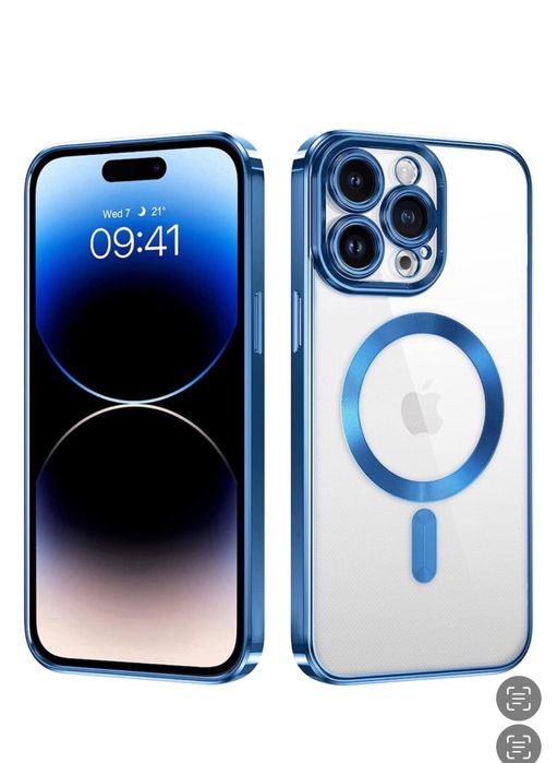 Iphone 13/14/15/16E/16/17 PRO MAX AIR Husa Luxury Silicon Clea Magsafe