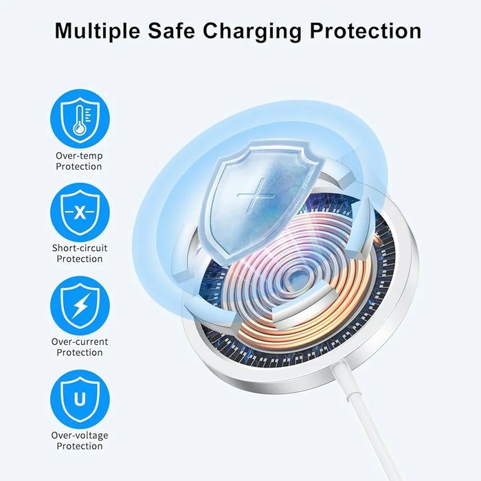 Mag Safe безжично зарядно 15W Apple за iPhone 16/16 Pro/ 16 Pro Max