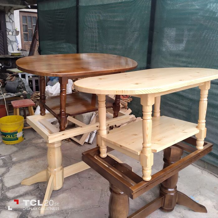 Кухненски маси от чамов материал .Изработвам различни модели  маси .