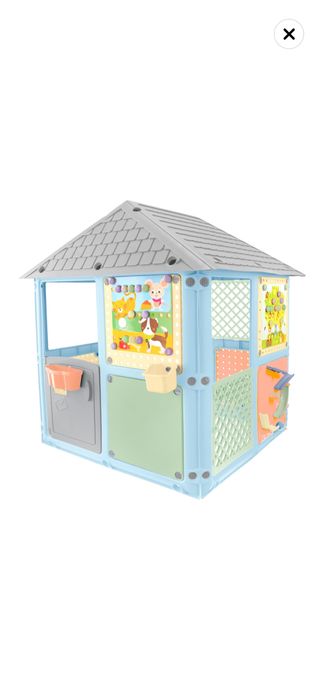 Casuta copii , Casuta de joaca Mochtoys Graden Smart House Pastel