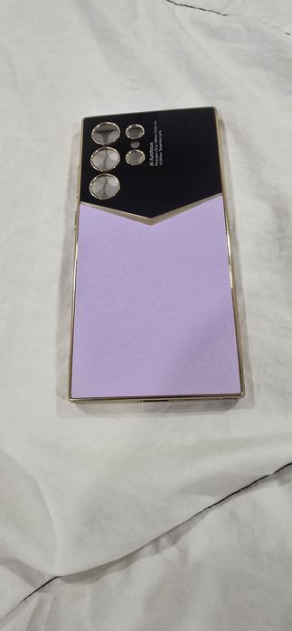 Чехол на самсунг  с кожаной текстурой для Samsung S24 ultra