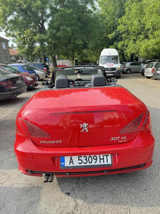 Пежо 307 CC кабрио червен