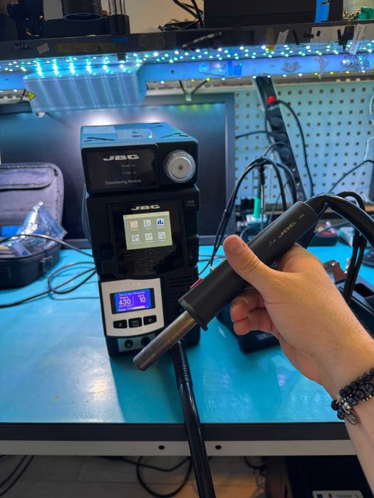 JBC DDE-2B cu modul dezlipire MSE, DR560-A si statie aer cald JTSE, functionala