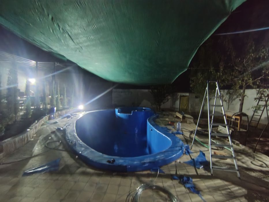 Tent reklamniy banner basseyn abshivka xizmatlari