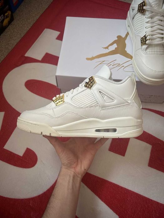 #SUPER PREȚ# Nike Air Jordan 4 Metalic Gold  - VERIFICARE COLET