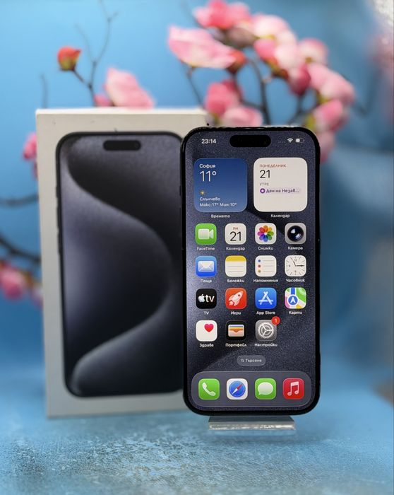 Apple iPhone 15 Pro, 128GB, 5G, Blue Titanium