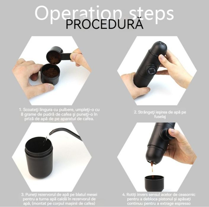 Преносима ръчна еспресо машина