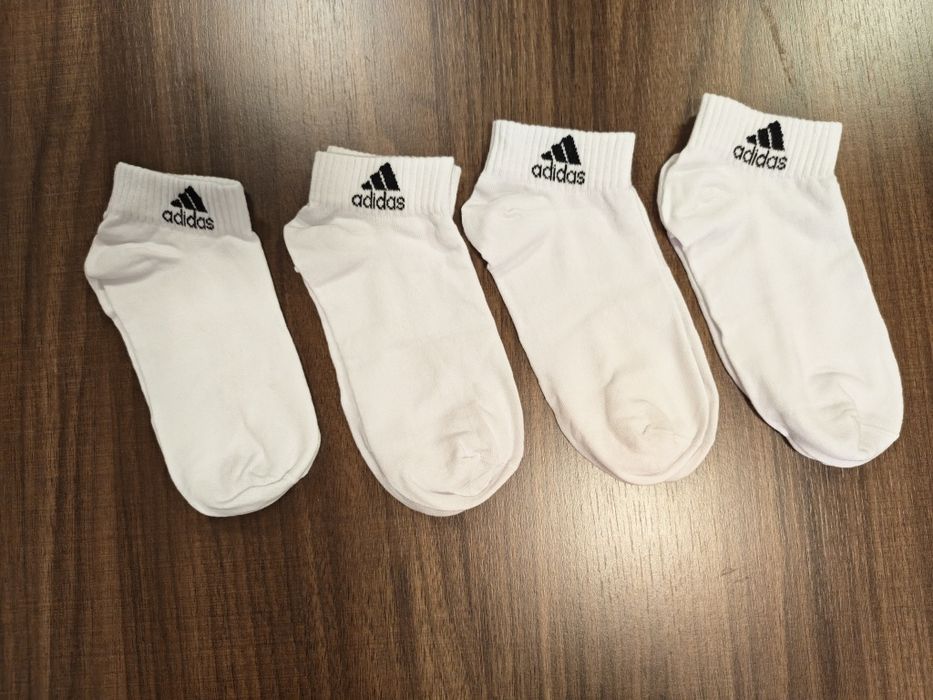 Нови  дамски бели спортни чорапи Adidas (35-39)
