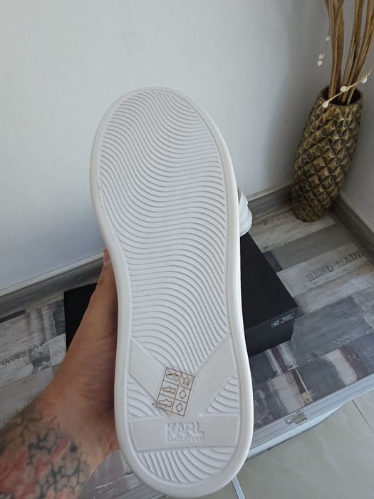Karl Lagerfeld Сникърси Kl52575n Бял