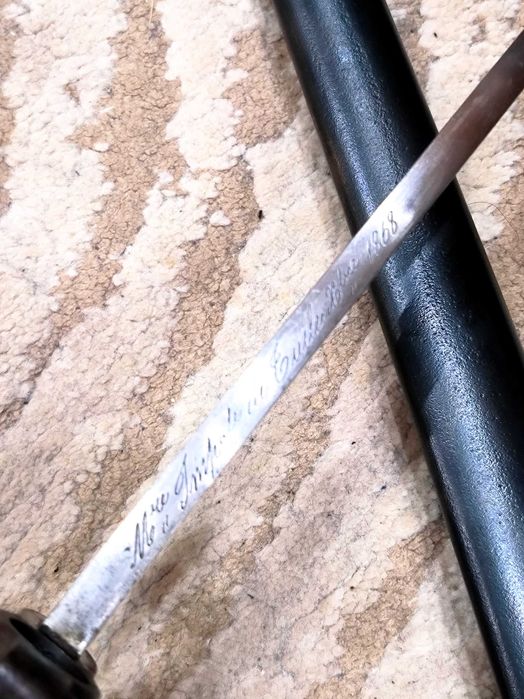 Френски щик нож байонет тесак Шаспо Chassepot M1866 еднакви номера