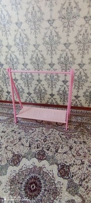 Вешалка напольная детская для одежды деревянная
