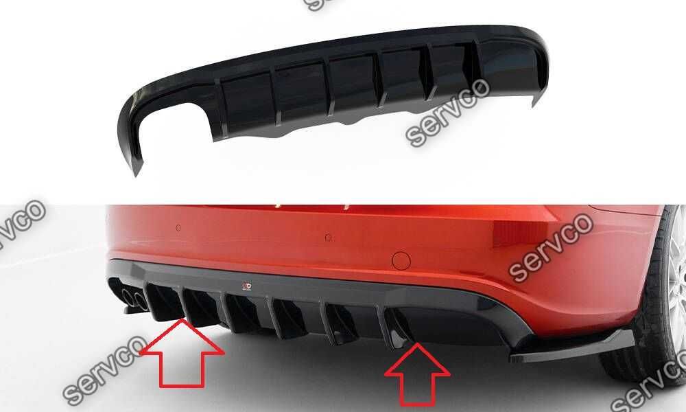 Difuzor bara spate Audi A5 SLine Sportback S5 8T 2009-2012 v42 Maxton