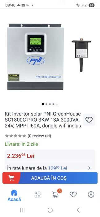 Invertor solar 3000w PNI