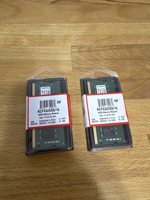 RAM Kingston DDR4 SO-DIMM Laptop 8GB 2 BUC