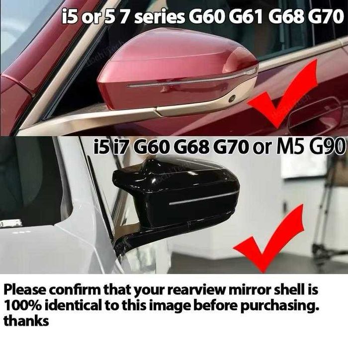 Capace Oglinzi M cu clipsuri Batman Bmw G60 G61 I5 G90 I7 G70