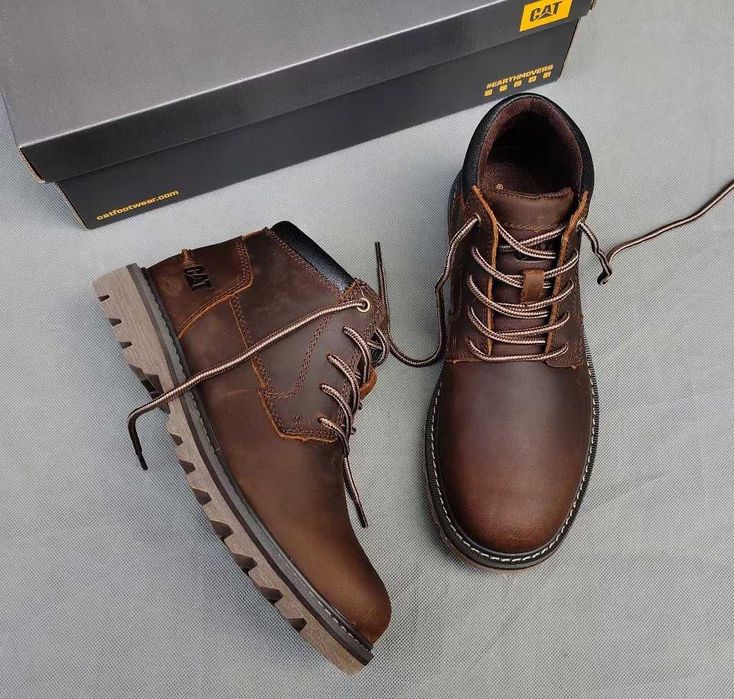 Мужские зимние ботинки кожаные CAT Colorado [39-44 размер]