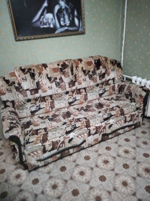 Диван и кресло б/у