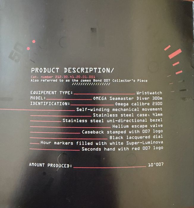 Omega Seamaster James Bond 007, Limited Edition