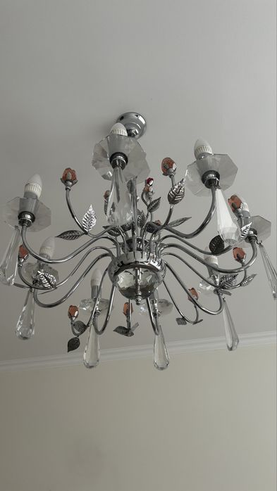 Чешская хрустальная люстра