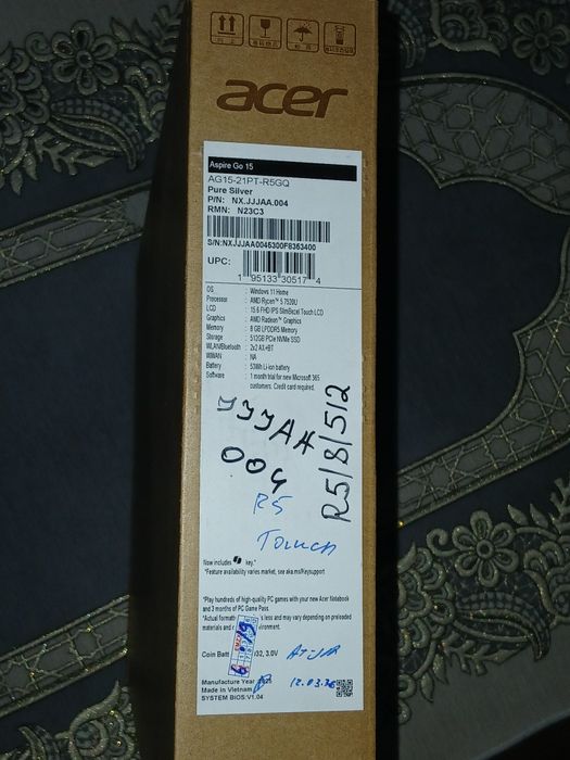 Acer noutbooki sotiladi