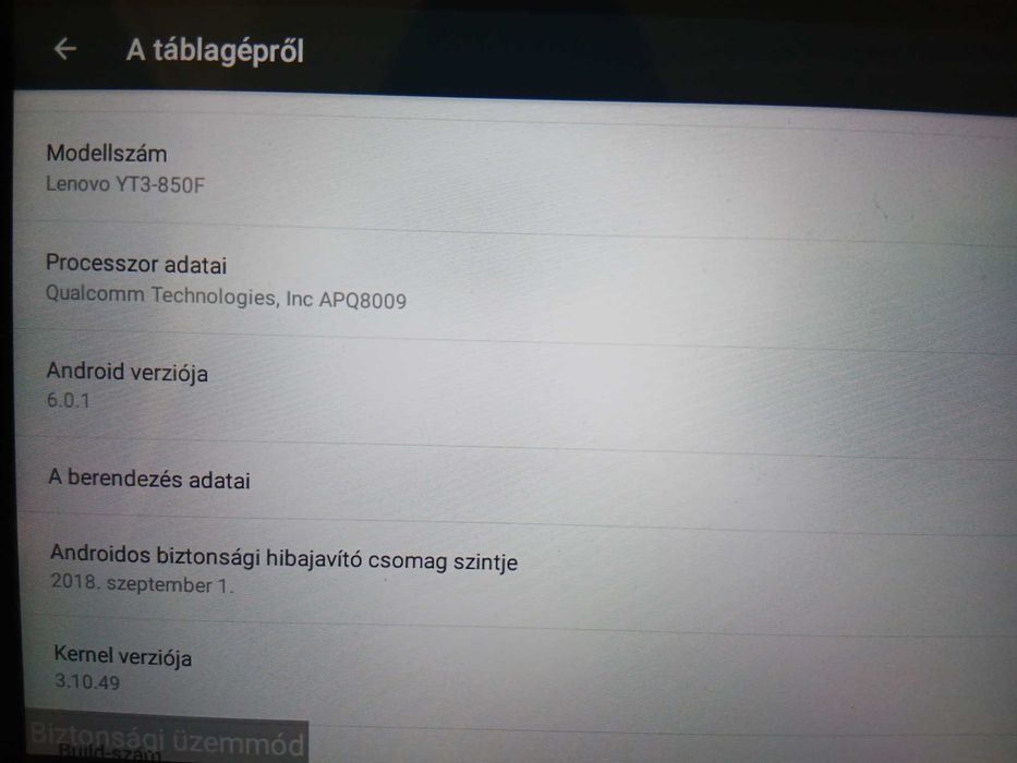 Tableta Lenovo YT3-850F