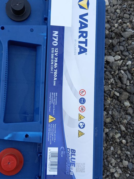 Baterie auto VARTA 12v-70Ah..START/ STOP, EFB