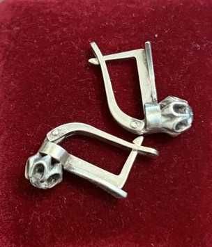 Серги СССР серебро 925