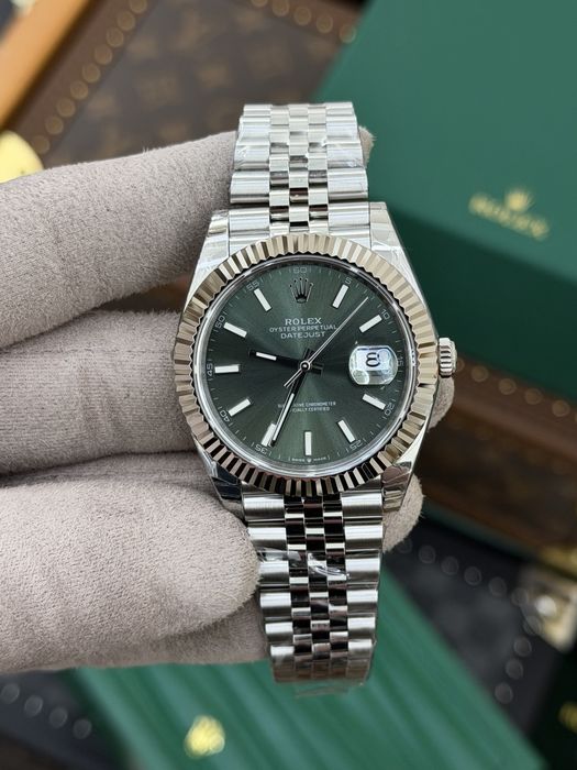 Rolex Date-Just 41 Green Mint Dial ETA 3235
