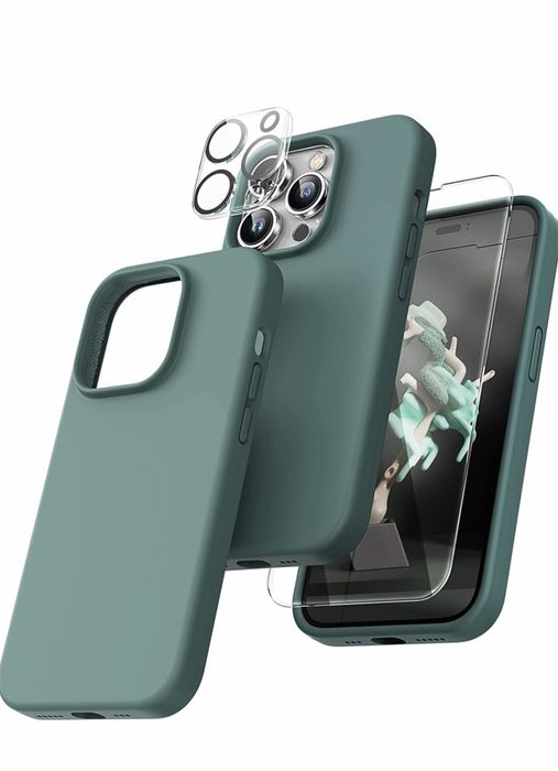 Husa Soft TPU Inside Piele + Folie Sticla Iphone 14/15/16/PRO/MAX/PLUS