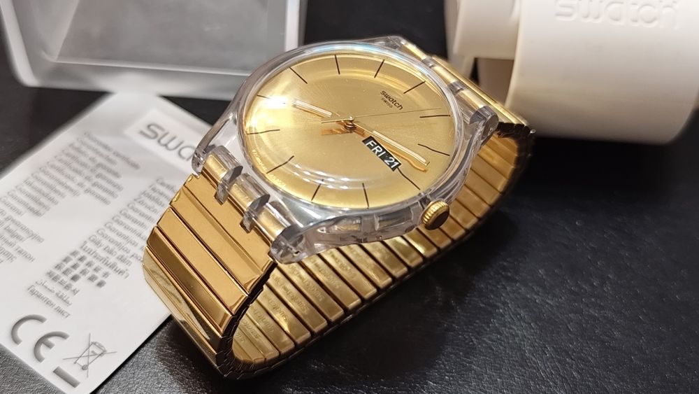 Swatch Golden Rebel / Ретро Часовник / Swiss Made